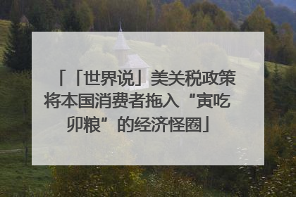 「世界说」美关税政策将本国消费者拖入“寅吃卯粮”的经济怪圈
