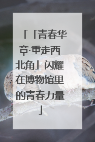 「青春华章·重走西北角」闪耀在博物馆里的青春力量