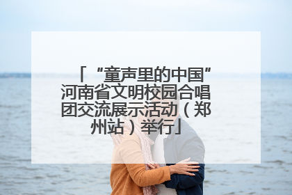 “童声里的中国”河南省文明校园合唱团交流展示活动（郑州站）举行