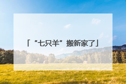 “七只羊”搬新家了