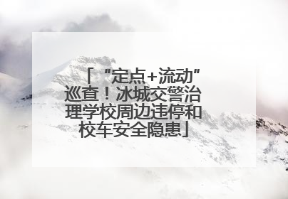 “定点+流动”巡查！冰城交警治理学校周边违停和校车安全隐患