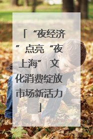 “夜经济”点亮“夜上海” 文化消费绽放市场新活力