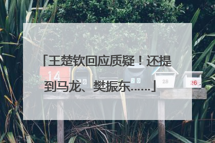 王楚钦回应质疑！还提到马龙、樊振东……