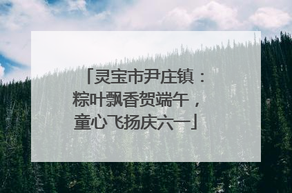 灵宝市尹庄镇：粽叶飘香贺端午，童心飞扬庆六一