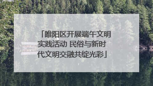 睢阳区开展端午文明实践活动 民俗与新时代文明交融共绽光彩