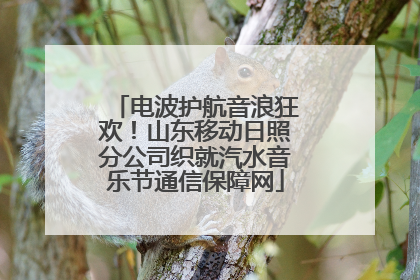电波护航音浪狂欢！山东移动日照分公司织就汽水音乐节通信保障网
