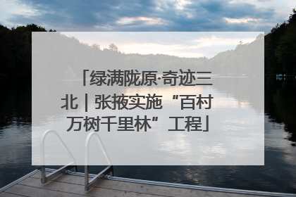 绿满陇原·奇迹三北｜张掖实施“百村万树千里林”工程