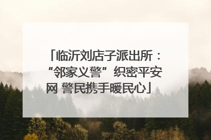 临沂刘店子派出所：“邻家义警”织密平安网 警民携手暖民心