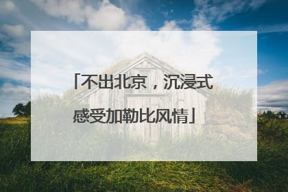 不出北京，沉浸式感受加勒比风情
