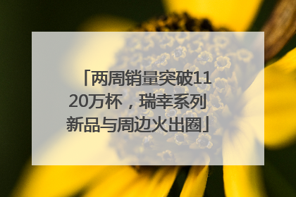 两周销量突破1120万杯，瑞幸系列新品与周边火出圈