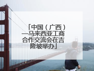 中国（广西）—马来西亚工商合作交流会在吉隆坡举办