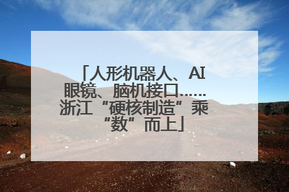 人形机器人、AI眼镜、脑机接口……浙江“硬核制造”乘“数”而上