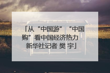 从“中国游”“中国购”看中国经济热力 新华社记者 樊 宇