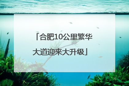 合肥10公里繁华大道迎来大升级