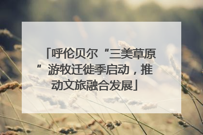 呼伦贝尔“三美草原”游牧迁徙季启动，推动文旅融合发展