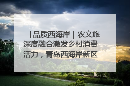 品质西海岸｜农文旅深度融合激发乡村消费活力，青岛西海岸新区的乡村振兴实践