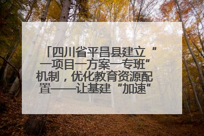 四川省平昌县建立“一项目一方案一专班”机制，优化教育资源配置——让基建“加速”，为成长“铺路”