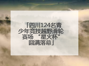 四川124名青少年竞技越野滑轮赛场 “星火杯”圆满落幕