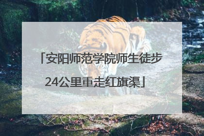 安阳师范学院师生徒步24公里重走红旗渠
