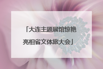 大连主题展馆惊艳亮相省文体旅大会