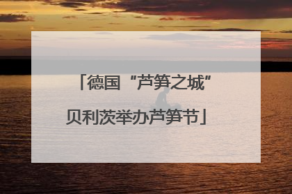 德国“芦笋之城”贝利茨举办芦笋节