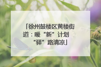 徐州鼓楼区黄楼街道：暖“新”计划 “驿”路清凉