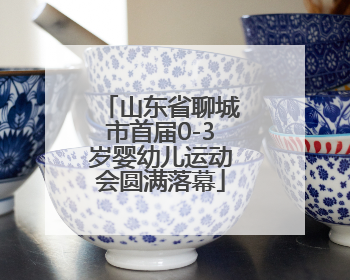 山东省聊城市首届0-3岁婴幼儿运动会圆满落幕