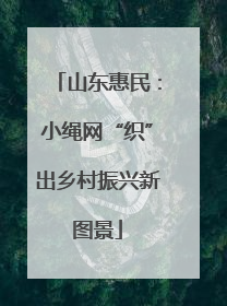 山东惠民：小绳网“织”出乡村振兴新图景