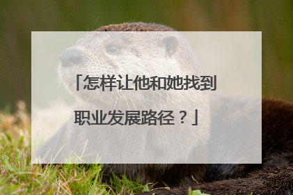 怎样让他和她找到职业发展路径？