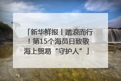 新华鲜报丨踏浪而行！第15个海员日致敬海上贸易“守护人”