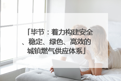 毕节：着力构建安全、稳定、绿色、高效的城镇燃气供应体系
