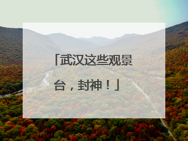 武汉这些观景台，封神！