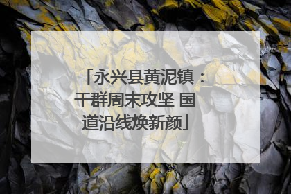 永兴县黄泥镇：干群周末攻坚 国道沿线焕新颜