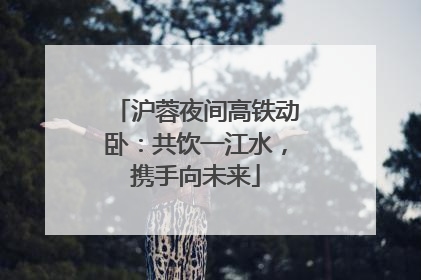 沪蓉夜间高铁动卧：共饮一江水，携手向未来