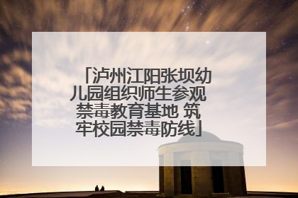 泸州江阳张坝幼儿园组织师生参观禁毒教育基地 筑牢校园禁毒防线