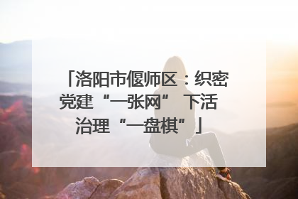 洛阳市偃师区：织密党建“一张网” 下活治理“一盘棋”