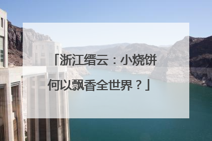 浙江缙云：小烧饼何以飘香全世界？