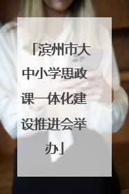 滨州市大中小学思政课一体化建设推进会举办
