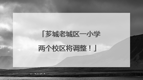 芗城老城区一小学两个校区将调整！