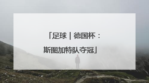 足球｜德国杯：斯图加特队夺冠