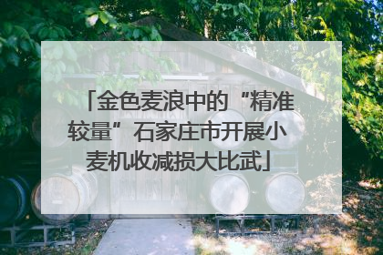 金色麦浪中的“精准较量”石家庄市开展小麦机收减损大比武