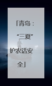 青岛：“三夏”护农话安全