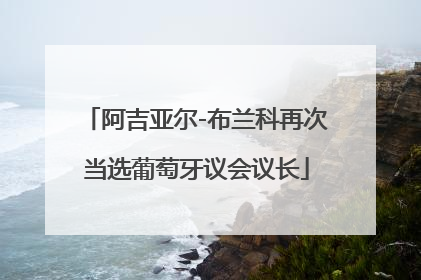 阿吉亚尔-布兰科再次当选葡萄牙议会议长