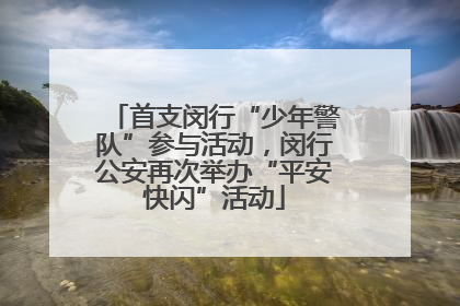 首支闵行“少年警队”参与活动，闵行公安再次举办“平安快闪”活动