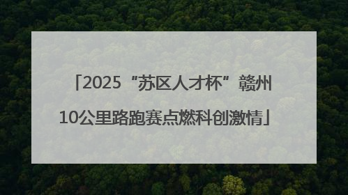 2025“苏区人才杯”赣州10公里路跑赛点燃科创激情