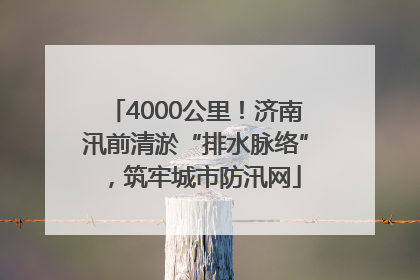 4000公里！济南汛前清淤“排水脉络”，筑牢城市防汛网