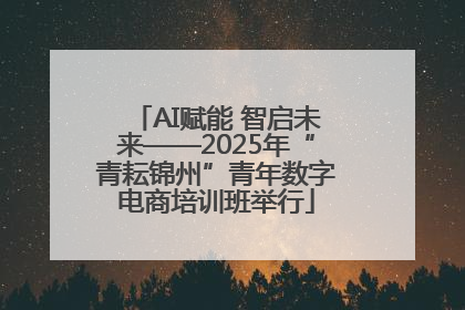 AI赋能 智启未来——2025年“青耘锦州”青年数字电商培训班举行