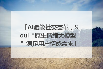 AI赋能社交变革，Soul“原生情绪大模型”满足用户情感需求